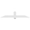 Ekena Millwork Eugene Architectural Grade PVC Gable Bracket, 84"W x 17 1/2"H x 4"D x 6"F, 5/12 Pitch GBP084X18X0406EUG00 - alternate 4